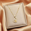 Double Heart Infinity Pendant Necklace